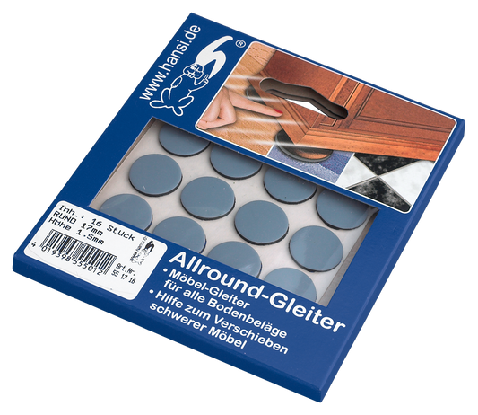 Allround Gleiter Ø17mm - 16 Stück