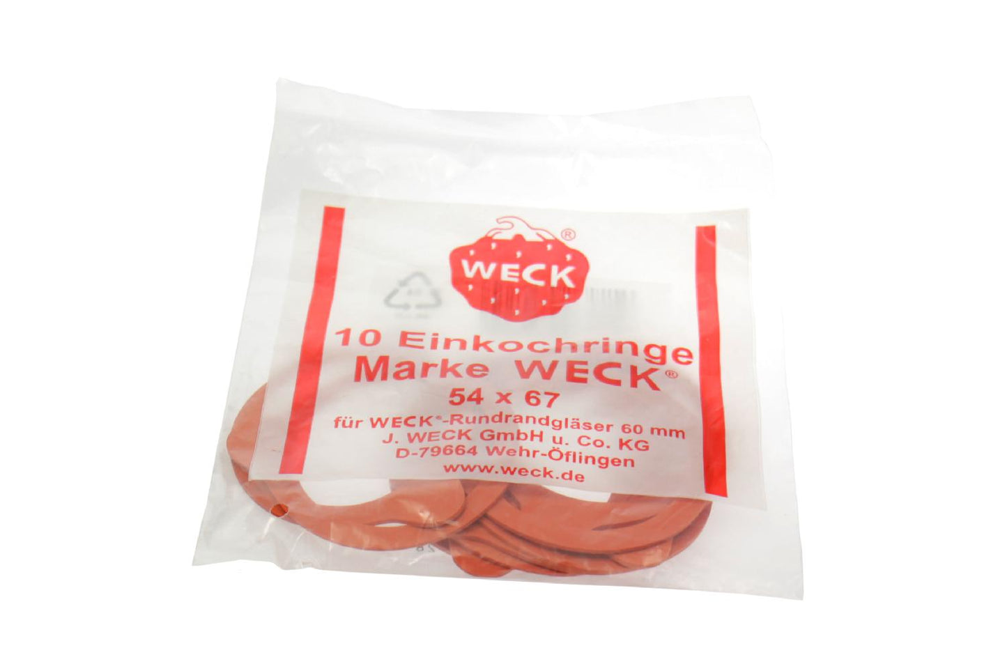 Weck Einkochringe 54x67mm - 10 Stück